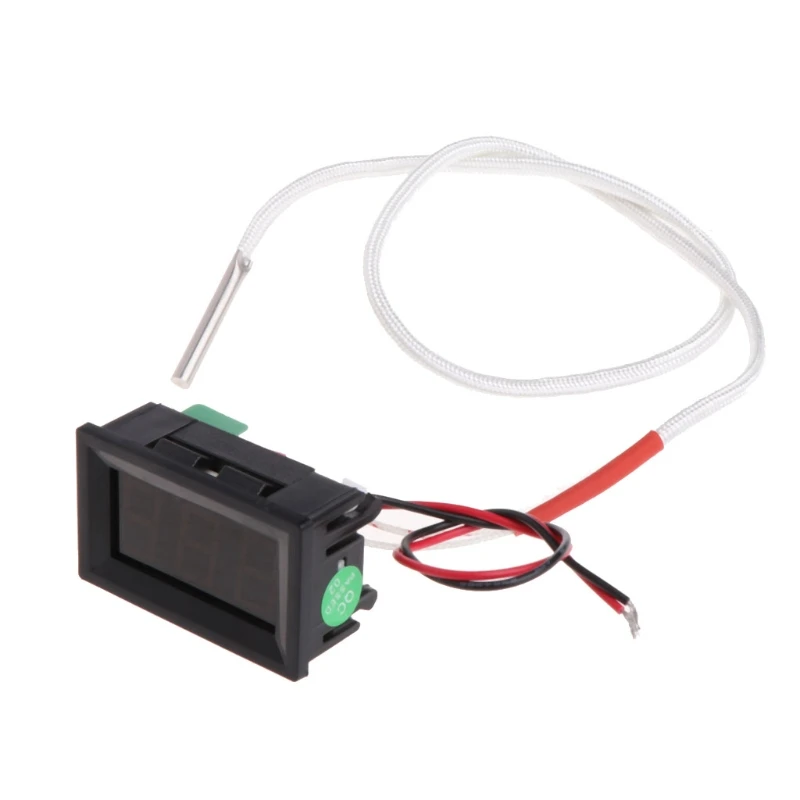 ความแม่นยำสูงหลอดดิจิตอลจอแสดงผล LED เครื่องวัดอุณหภูมิ 12V อุณหภูมิ K-Type XH-B310 Thermocouple เครื่องทดสอบ Thermograph