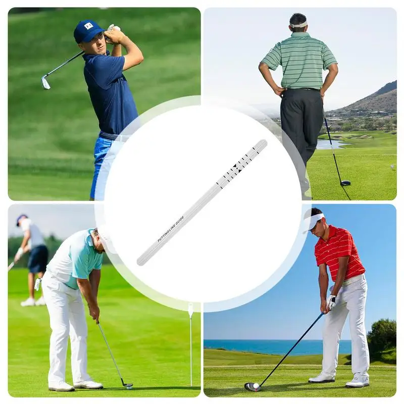 Golf Putting Ruler Putting Green Alignment Rail Golfing Practice Tool Improves Hitting Accuracy And Precise Distance Control For