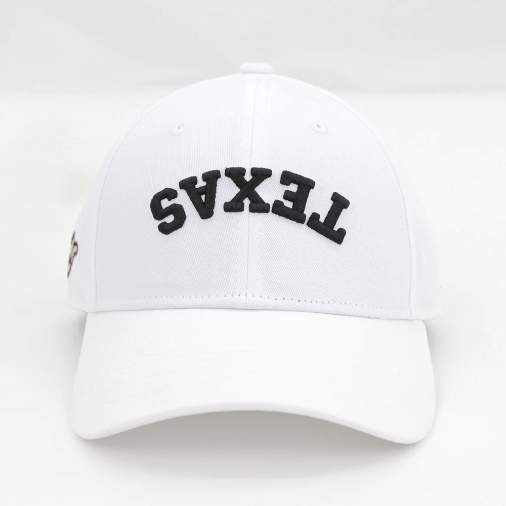 قبعة بيسبول للجنسين بشعار TEXAS مطرزة ثلاثية الأبعاد عالية الجودة مناسبة للرياضات الخارجية وقبعات السفر