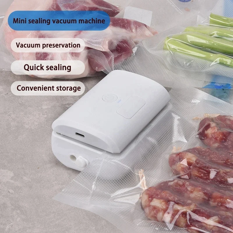 Автоматическая бытовая вакуумная упаковочная машина, упаковочная машина для свежести пищевых продуктов, пластиковый упаковщик, вакуумный компрессор, прочный, D