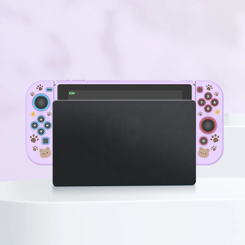 Hi Little Bear Protective Case for Switch Oled, Soft TPU Slim Cover for Nintendo Switch Console,NS Game Accessorie