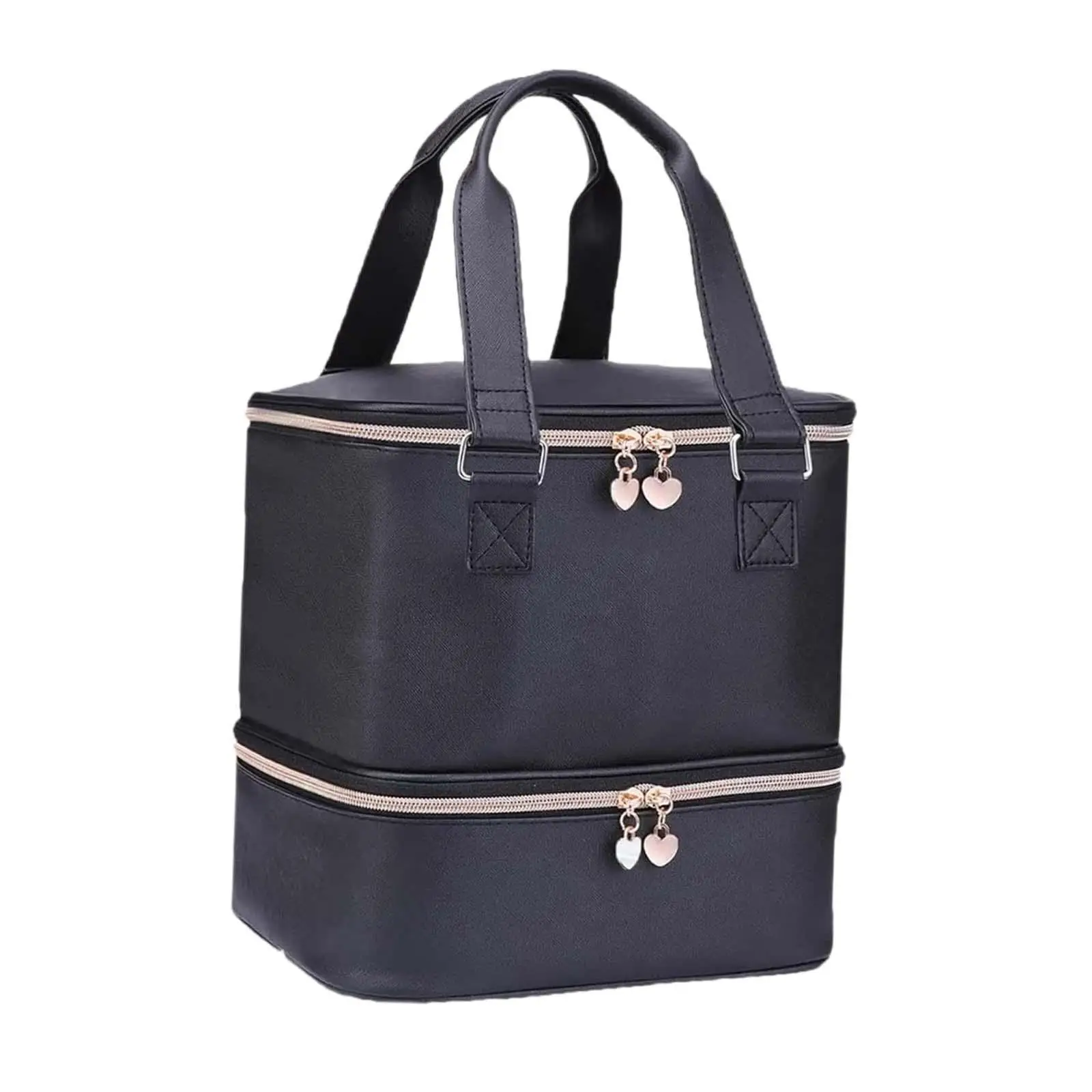 

Двухслойная сумка-кейс для лаков для ногтей, помады и инструментов для маникюра, женская