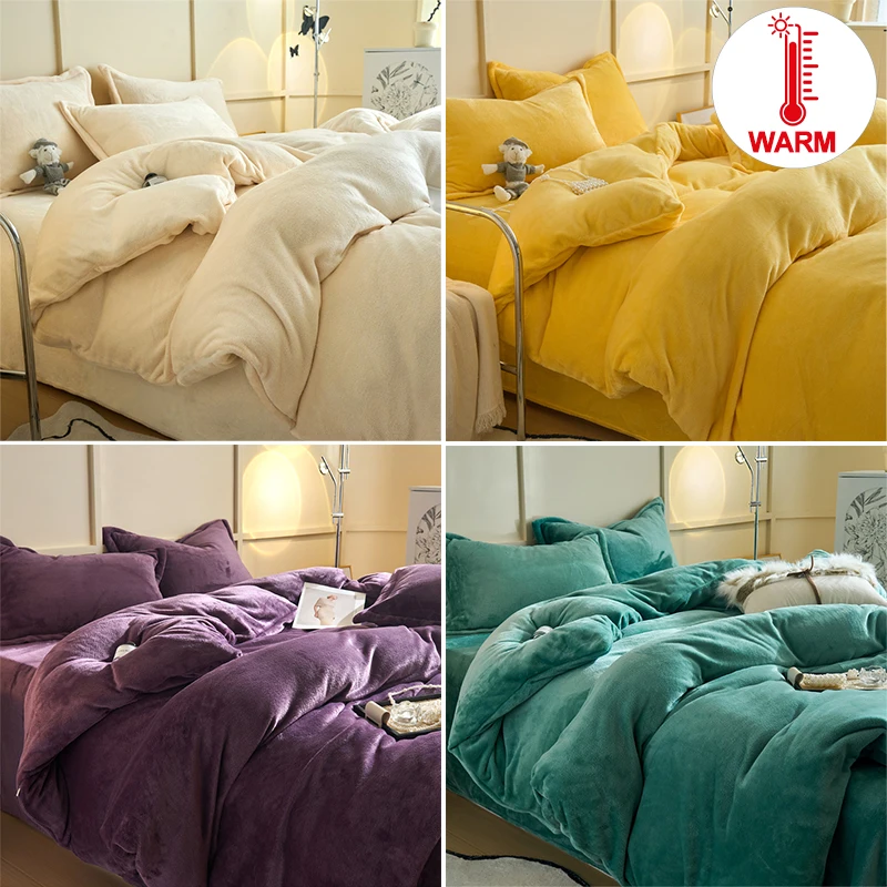 

Cozy Plush Flannel Duvet Cover 1Pc- Extra-Thick for Ultimate Warmth, Hypoallergenic, Cozy Up in Luxurious Softness