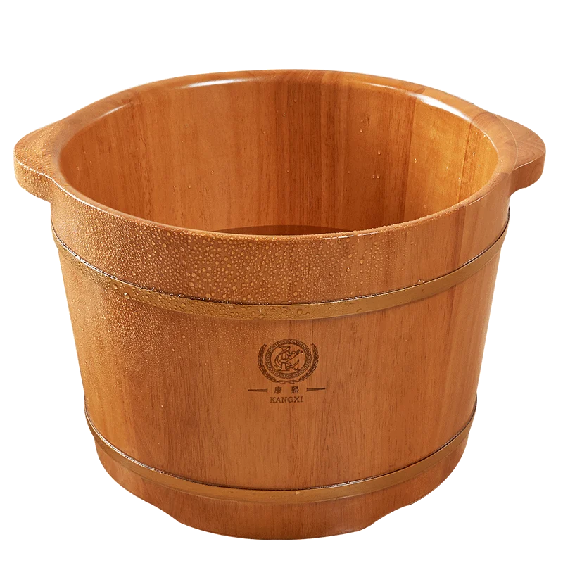 XK Wooden Foot Bath Wooden Bucket with Lid Feet Bathing Tub Feet-Washing Basin Barrel Foot Bath Barrel