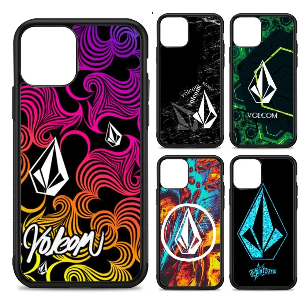 

V-VolcomS-S Logo Phone Case Silicone PC+TPU For For IPhone 11 12 13 14 15 16 Plus Pro Max Cover