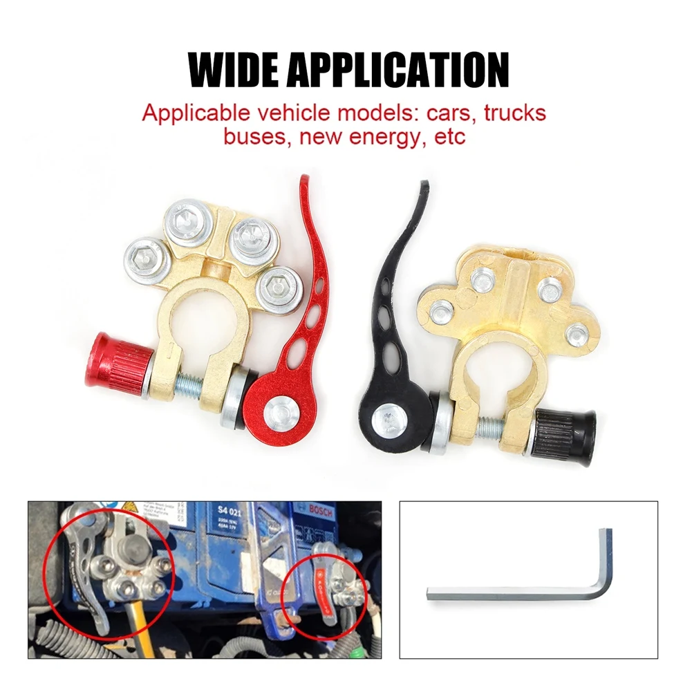 Battery Terminals Clamps for 12V 24V Boat Race UTV Tractor Truck