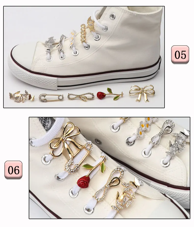 Schnürsenkel-Clips, Dekoration, Schnürsenkelschnalle, Schuhe, Charm, Turnschuhe, Perle, glänzende Strass-Steine, für Damen und Mädchen, Schnürsenkel, dekorativ, 1 Stück – Detail 22