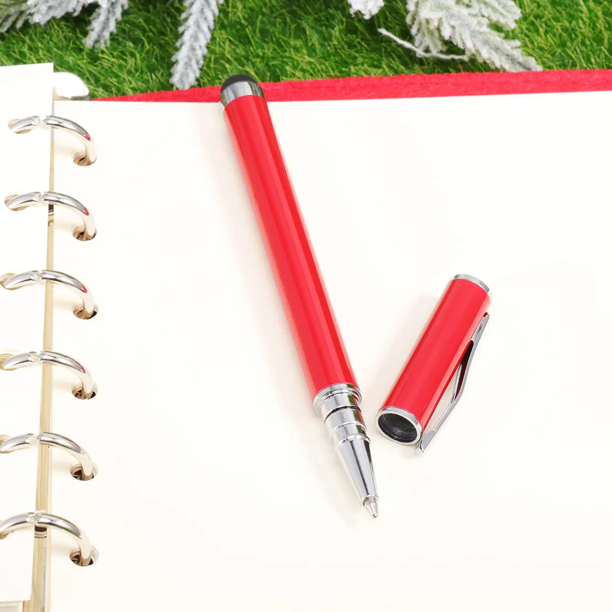 

Metal Capacitive Pen Fine Tip Stylus for Smartphones Tablets Smooth Surface Writing Drawing Tool for Winter Use