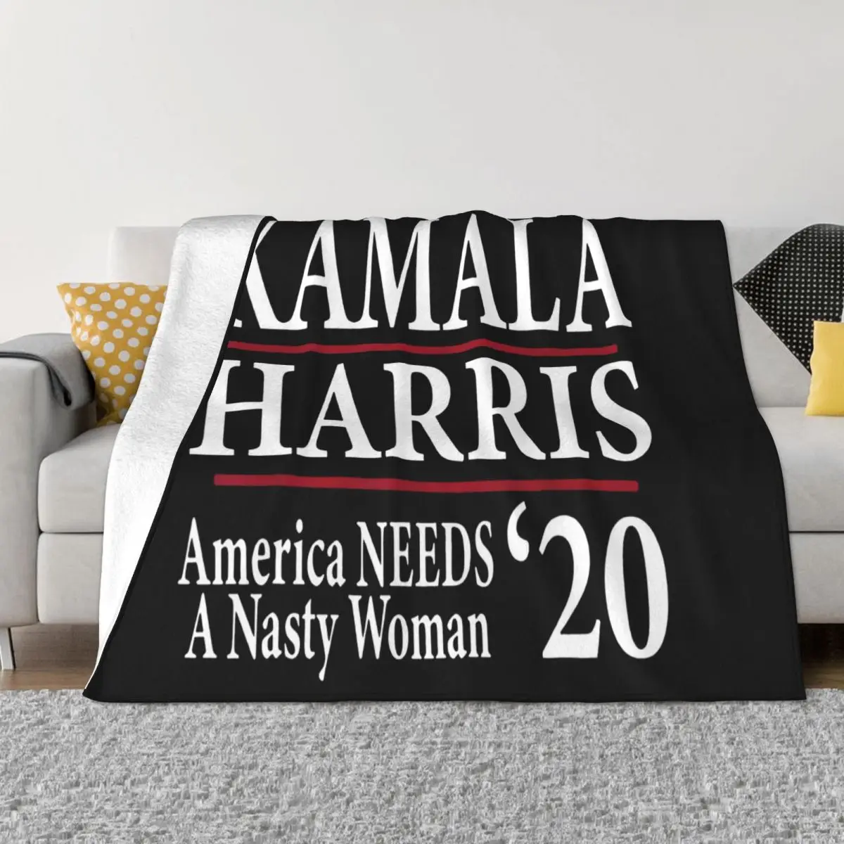 Kamala Harris Nasty Vice President Biden Campaign Support Tee Summer Style Geek Swag Throw Blanket