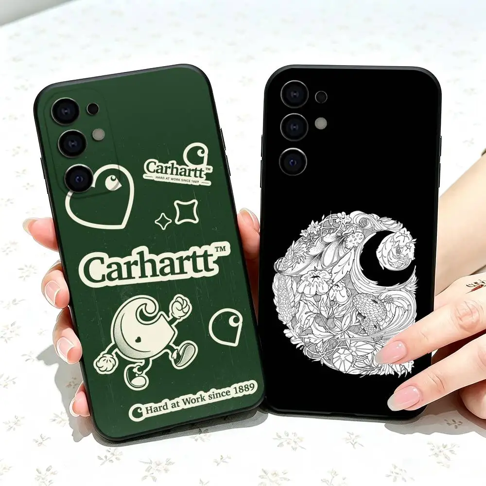 Classic B-Brands Carhartt  gift Phone Case For Samsung S25,S24,S21,S22,S23,S30,Ultra,S20,Plus,Fe,Soft Silicone Black Cover
