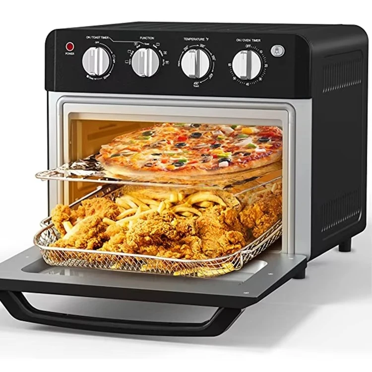 24L Large Air Fryer Microwave Electric Oven Combo XXL 1800W 10 in 1 Double Stainless Steel Air Fryer Oven with Rotisserie