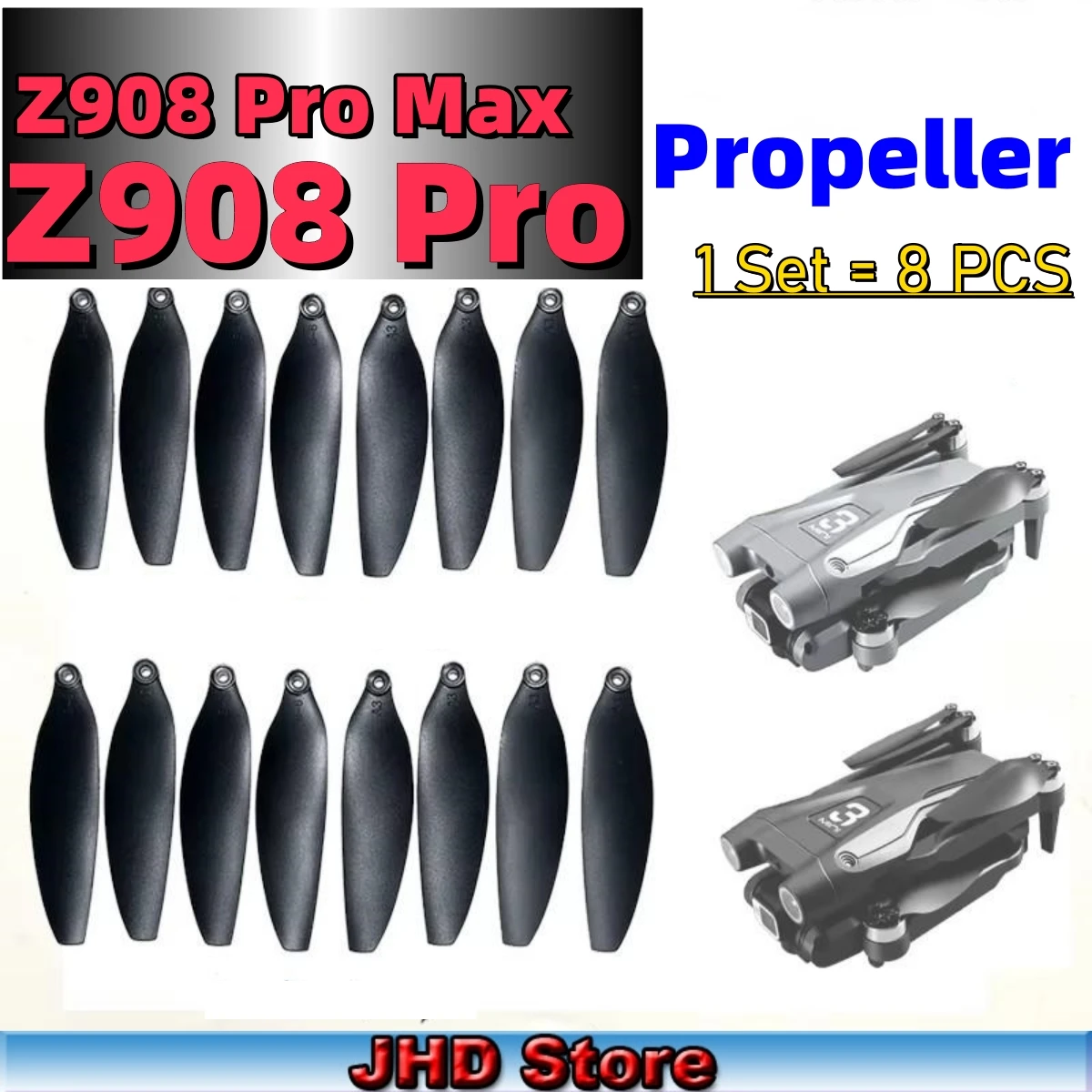 JHD Original Drone Propellers For Z908 ProMax Dron Z908pro Blades Z908 Pro Brushless Drone Z908 MAX Leaf Accessories