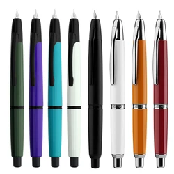 MAJOHN A1/2 Smooth Capless Fountain Pen Retractable EF Nib Resin/Metal Ink Converter For Office School Supplies Writing Gift