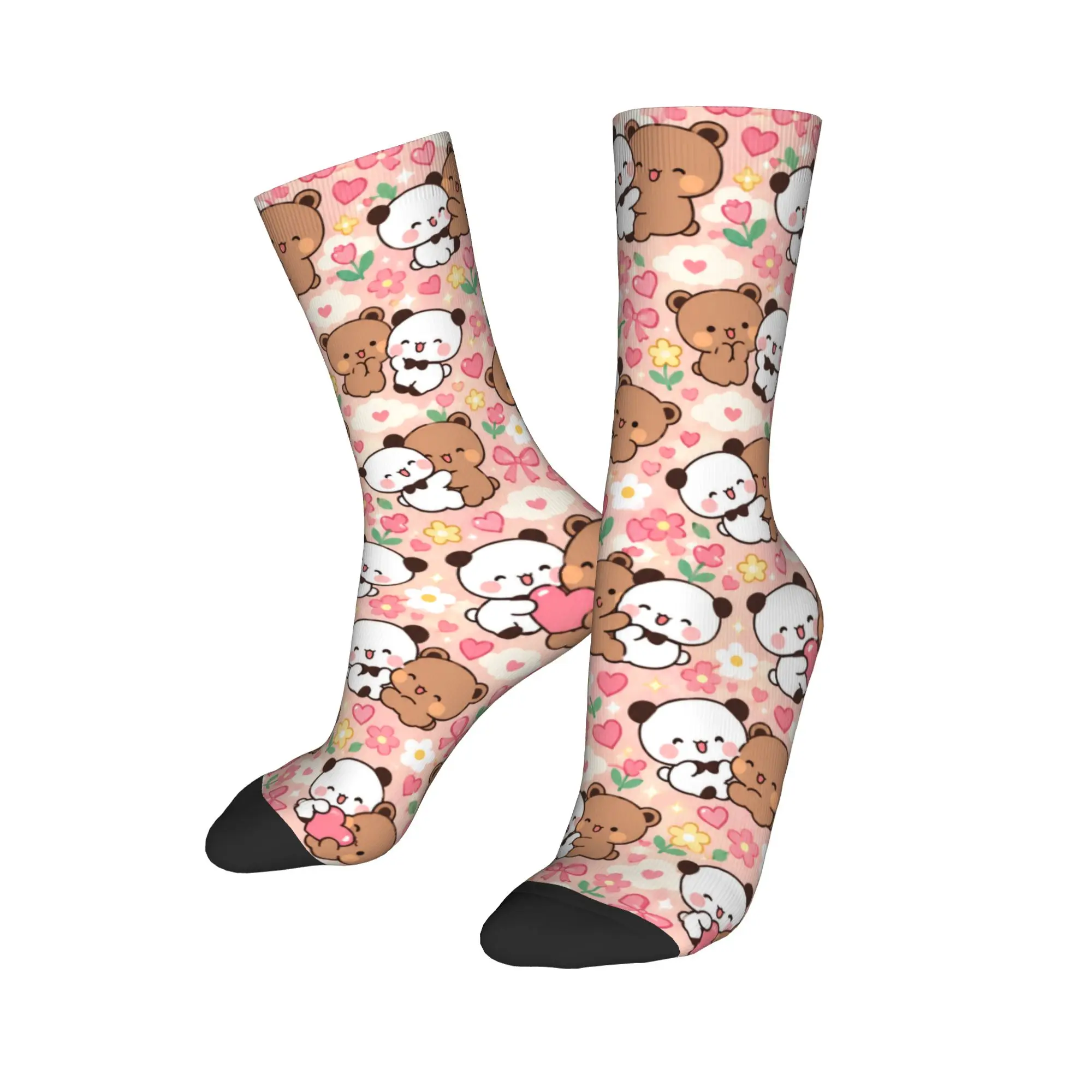 Bubu And Dudu Soft Pink Print Socks  Pattern Stockings Anti Sweat Men Socks Breathable Autumn Modern Running Socks