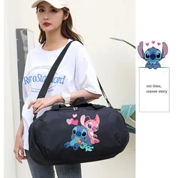 women's travel bags Disney Stitch Ohana Gym Bag shoulderbag Waterproof Fitness Canvas Yoga Bag Sport Men duffle Designer handbag