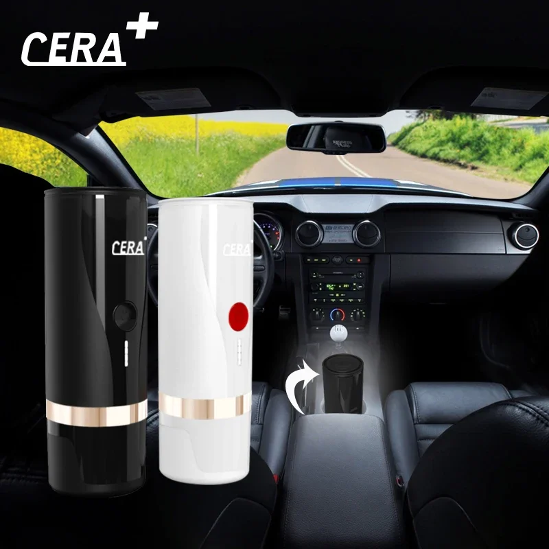 Coffee Cup 12v Electric Heating Kettle Smart Car Heating Cup for Car Coffee Heater Hot Sale Electric Heated Travel Color Box 90W