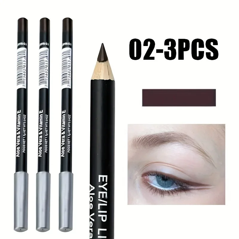 3/5pcs High Pigmented Eyeliner Pencil Hard Refill Black Brown Eyeliner Eyebrow Pencil Long-Lasting Cosmetic