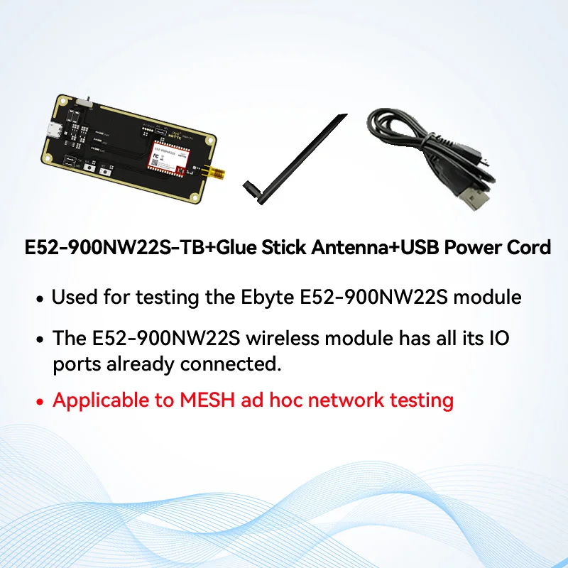 LoRa Mesh draadloze module CDEBYTE E52/EWM528/EWM521 2,4G/433/868/915MHz 22dBm Zelforganisend netwerk Zelfrouting Zelfherstellend