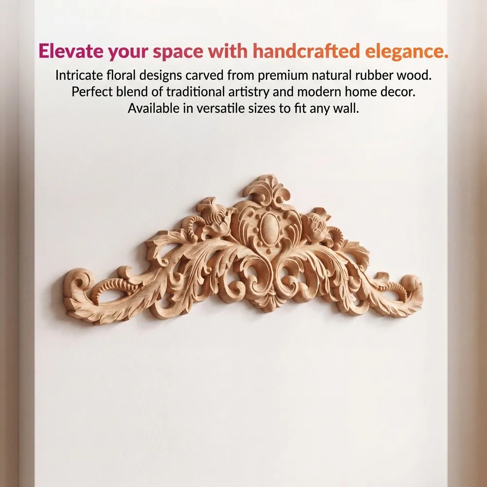 For Enhancing Home Warmth Wood Carving Wall Decor Elegant Handcrafted Decoration Environmentally Friendly Material