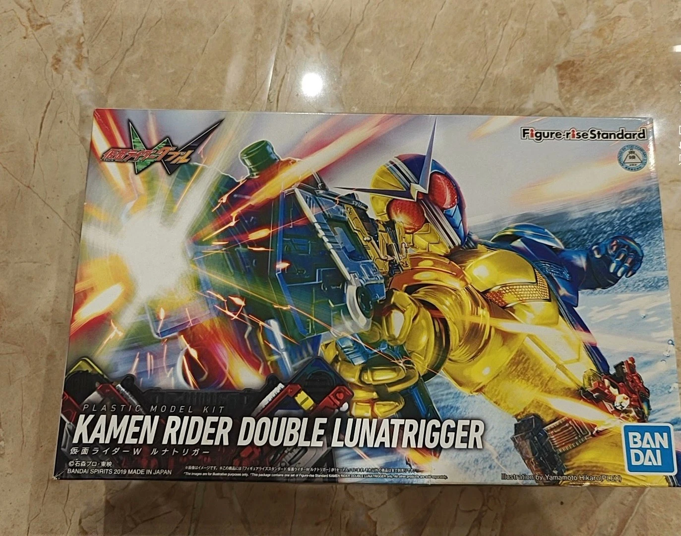 

Bandai Kamen Rider Anime Figure Rise Standard Double Lunatrigger Genuine Anime Figure Model Collection Toy Gift