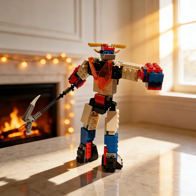 166 Piezas MOC Goldorak Figura de Superhéroes Marvel Bloques de Construcción Modelo Arquitectónico Regalos de Navidad Juguetes Idea Ladrillos para Niños