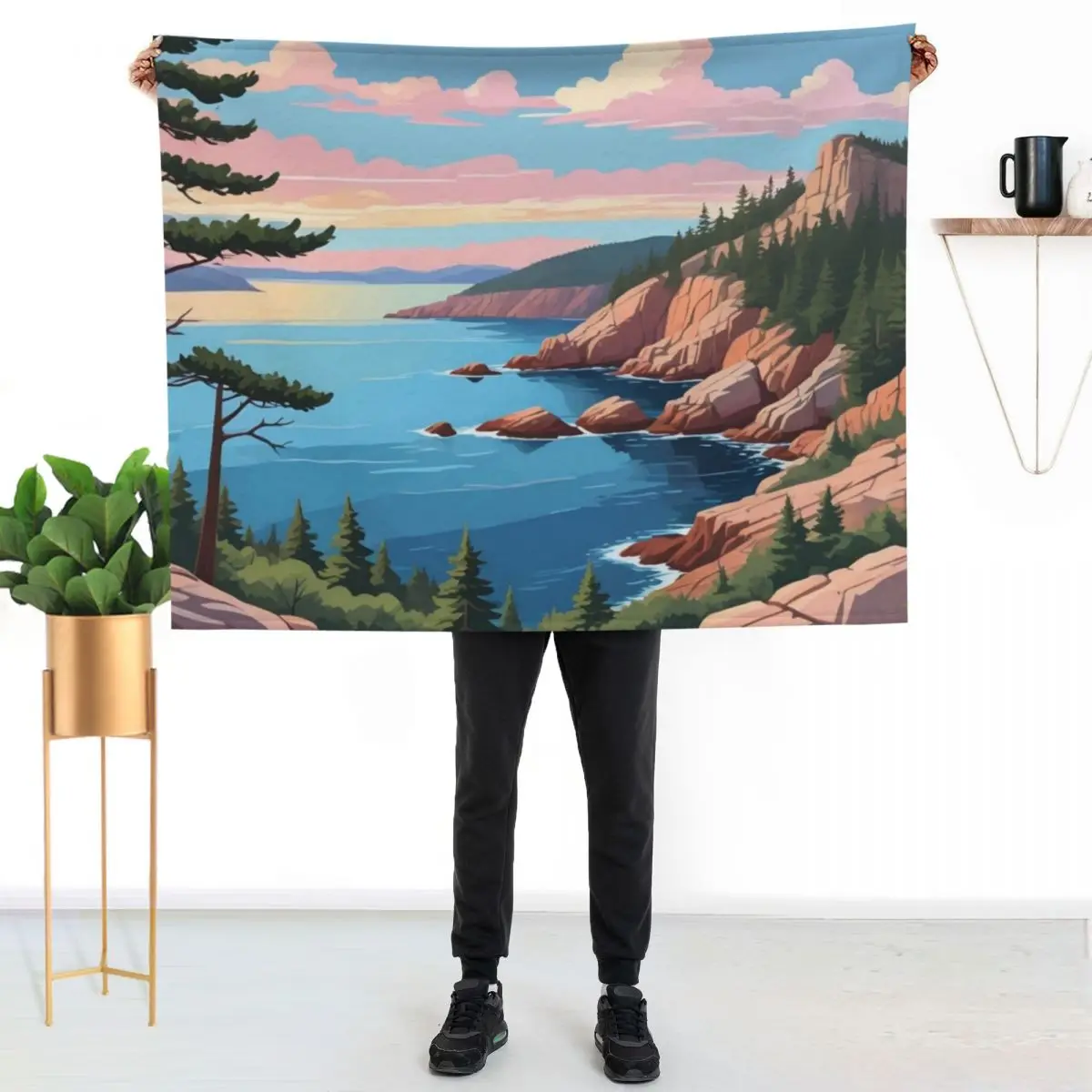 

Acadia National Park Throw Blanket Air Conditioner Soft Blanket for Office Home