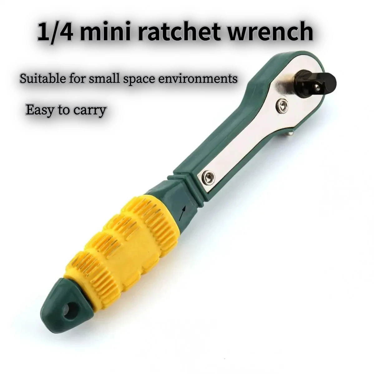Narrow space bidirectional socket wrench 1/4 inch mini quick release ratchet wrench