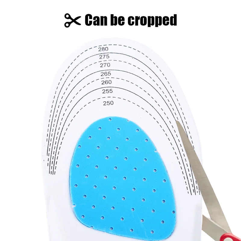 Unisex Silicone Sport Insoles Orthotic Arch Support Sport Shoe Pad Running Gel Insoles Insert Cushion for Walking,Running Hiking