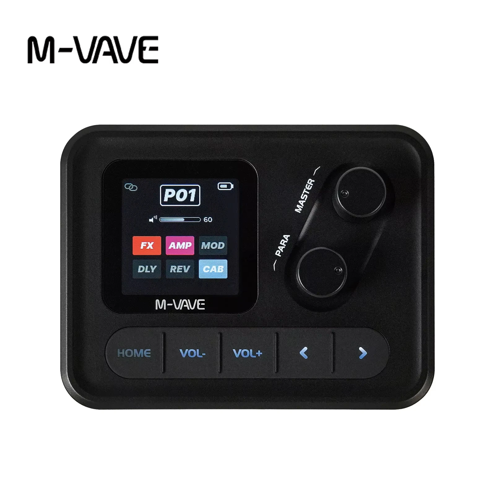 

M-VAVE POCKET AMP Black Портативная педаль эффектов для гитары и бас-гитары с Bluetooth, USB-записью, перезаряжаемая, мини-процессор для практики