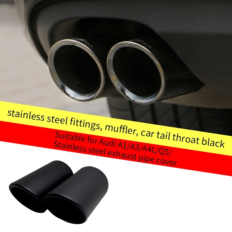 1Pc Exhaust Tail Silencer Suitable For Audi A1/A3/A4l/Q5 Stainless Steel Exhaust Pipe Rear Muffler Auto Tail Parts For Audi