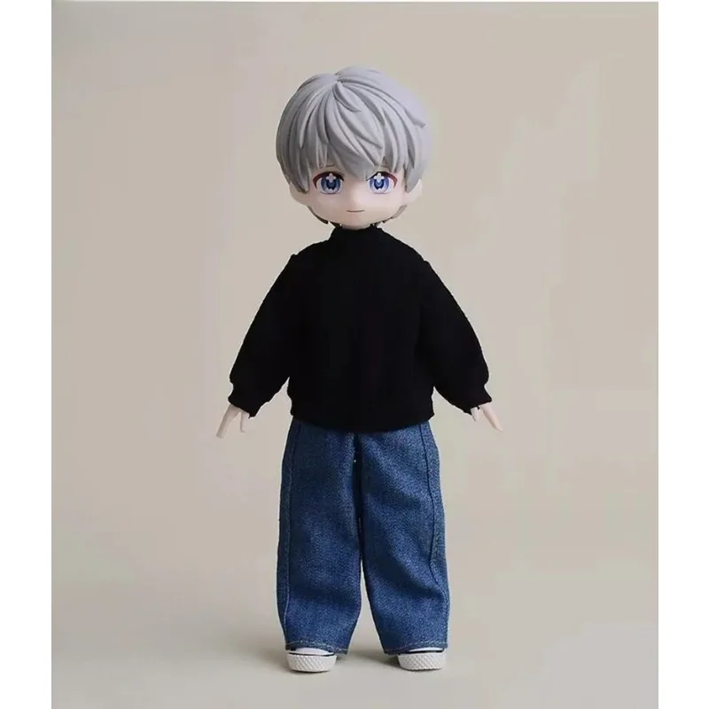 Maßstab 1:12, lockere Jeans mit geradem Bein, Soldatenkleidung, Modell, passend für 6'' Ashi 2.0 3.0 BJD Doll Romankey Notaman Actionfigur-Körper – Detail 4