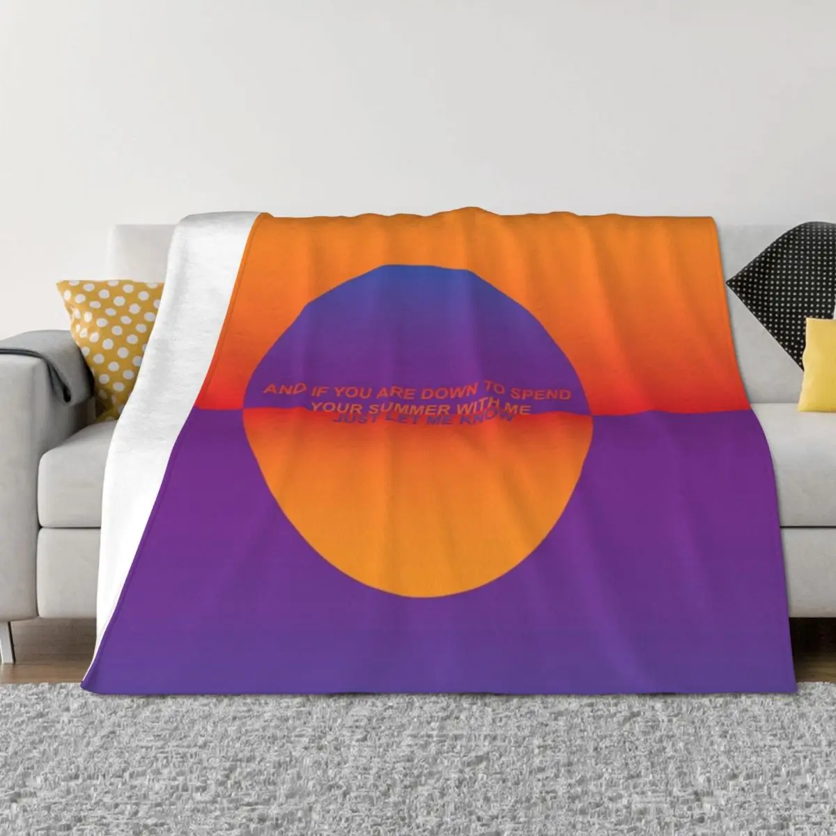 

Cuco-What I feel Throw Blanket Plush Fashion Sofas Cute blankets and throws Blankets