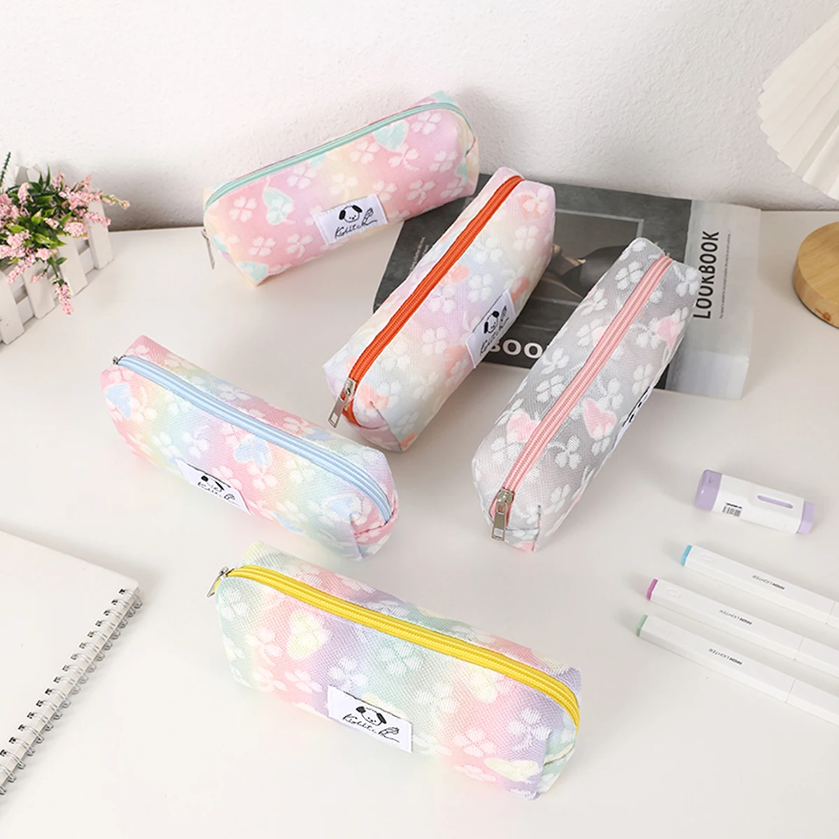 Stationery Office And School Supply Stores - Fashion Gradient Single-Layer Pencil Case, Designed