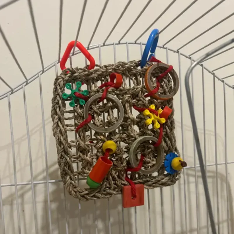 Colorful Parrot Hanging Toy - Chewing, Training & Swinging 5