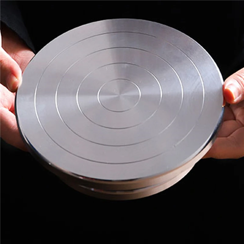 Double-Sided Pottery Wheel Aluminum Turntable 15/20/25/30cm Pottery Wheels Forming Turntable Sculpture Ceramic DIY Clay Tool