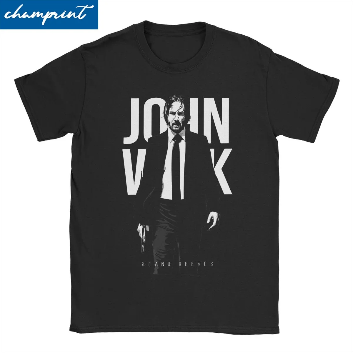 

Men John Wick Movie T Shirt 100% Cotton Clothing Funny Short Sleeve Crew Neck Tees Birthday Tees T-Shirts