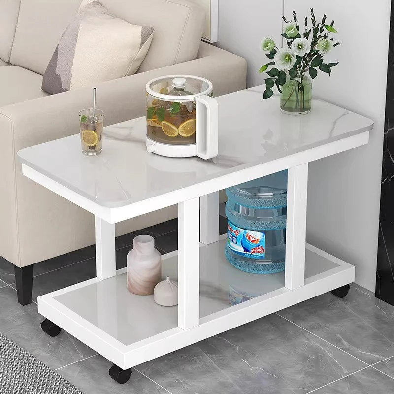 Movable side table, living room, small coffee table next to sofa, small table, sofa side table, balcony, small