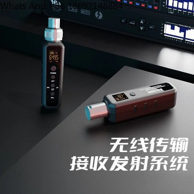 

Wireless microphone converter, handheld microphone transceiver, wired to wireless, dynamic capacitor microphone universal system