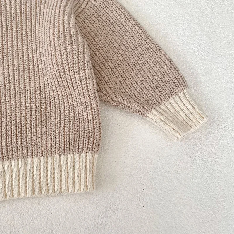 INS Autumn Baby Clothes Set 0-3Years Newborn Boy Girl Long Sleeve Pullover Knitted Sweater High Waist Bloomer Short 2PCS Outwear