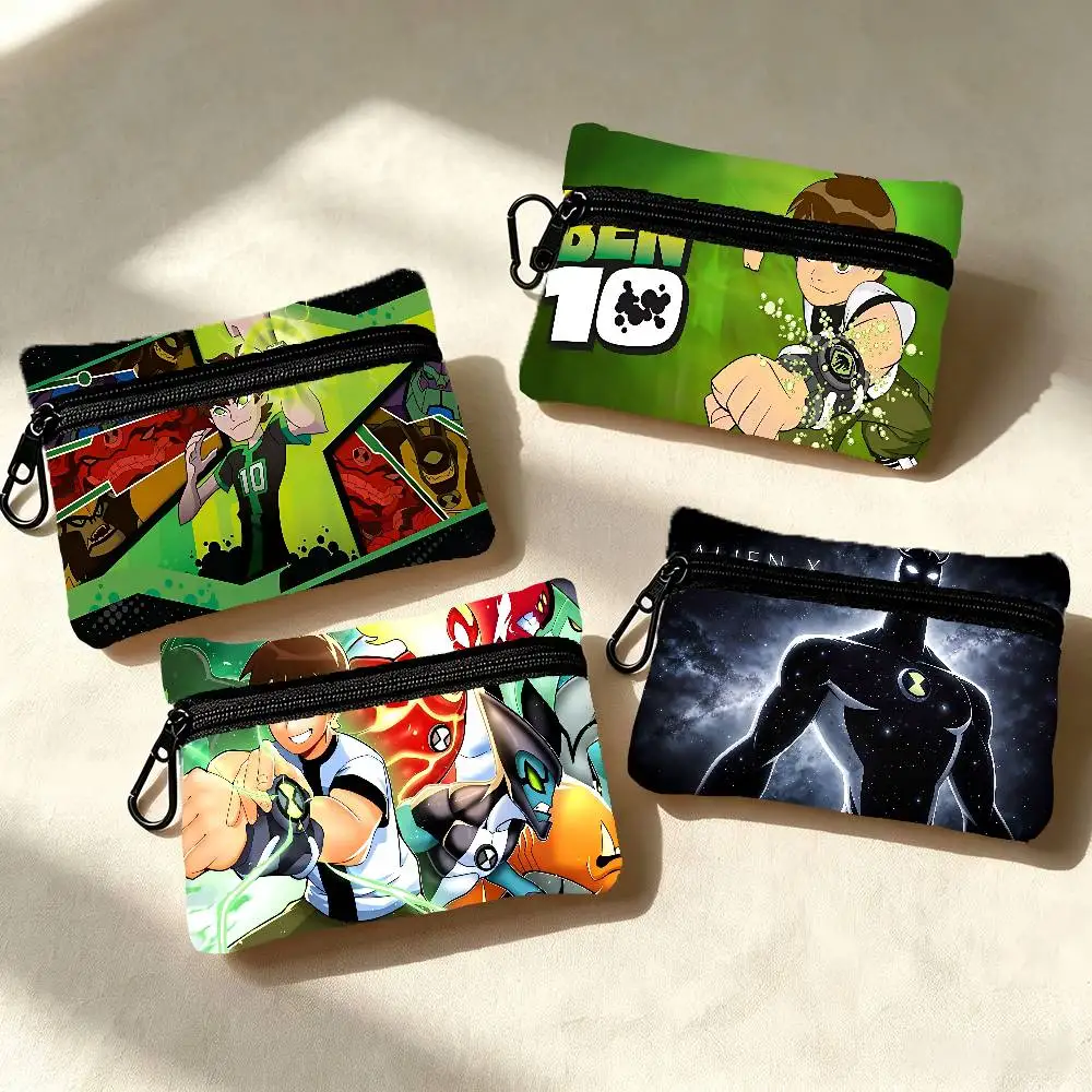 Anime Ben 10 Coin Purses Cute Wallet Women Leisure Zipper Coin Pouch Lady Cases Giirls