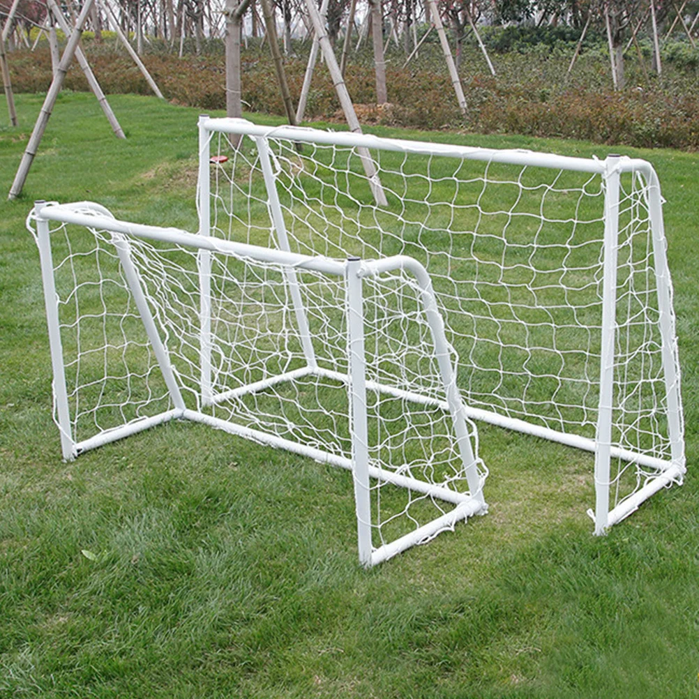 Red de portería de fútbol duradera para deportes al aire libre, suministros de fútbol para niños, accesorios deportivos para portería de patio trasero, 2 uds.