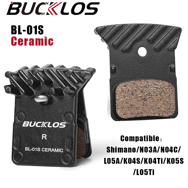 BUCKLOS Bicycle Brake Pads Durable Ceramic Road Mountain Bike Brake Pad Heat Dissaipation Mtb Brakes Pad Fit L05A N03A K04S K05S