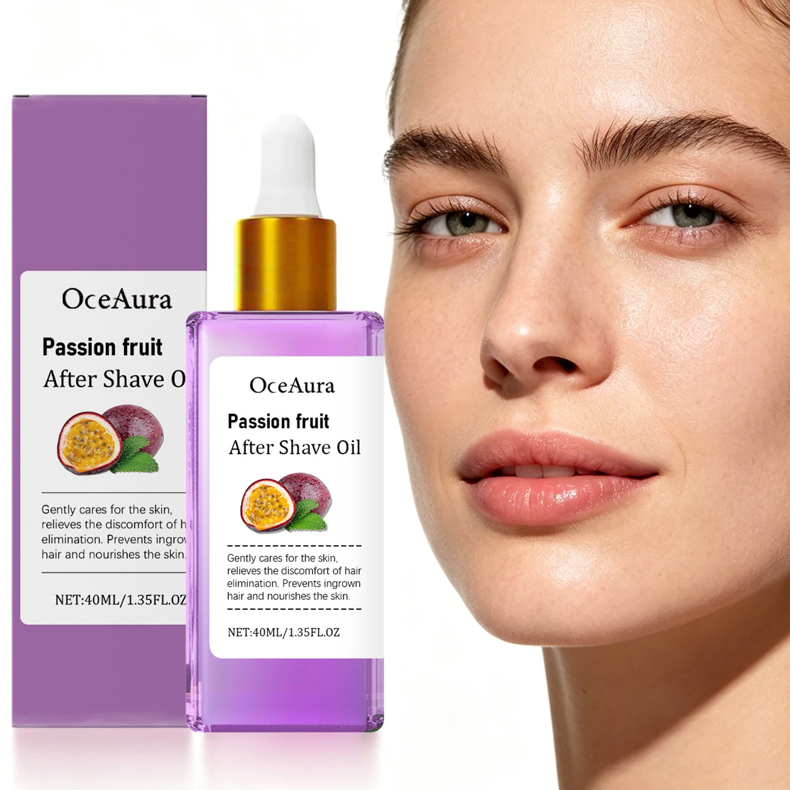 Passion Fruit After Shave Oil Prevent Ingrown Hair Redness Relieve Skin Barrier Repair Soft Smoothing Hydrating Essential Oil