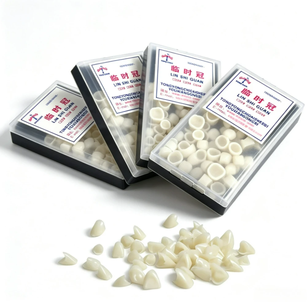 1/2Boxes Dental Temporary Crown Teeth Anterior Posterior Veneers Teeth Porcelain Crowns Dentistry Materials Tools