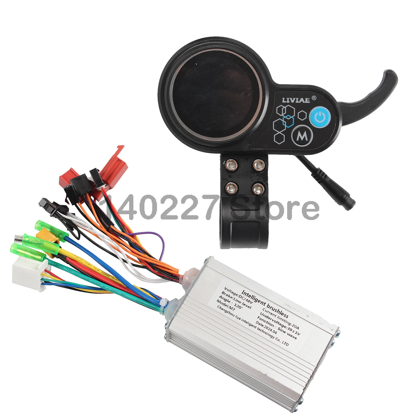 Electric Scooter Liviae Brushless Motor Controller 48V 20A  Speed Regulating Instrument LCD Screen Thumb Accelerator