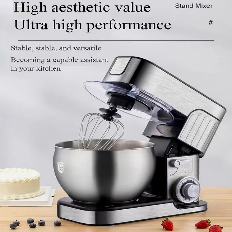 Commercial Electric Food Mixer Stand Mixer Dough Mixer 1000W Stainless Steel Mixer
