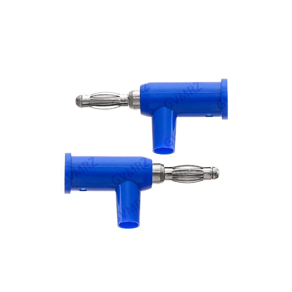 5PCS 4MM Blue Yellow Banana Plug Stackable Screw Type Without Welding Audio Multimeter Pen Plug Connector Pure Copper Red Green