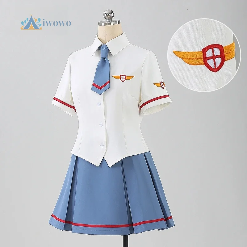 

Tomoyo Daidoji Sakura Kinomoto Косплей Костюм R Качественная повседневная одежда младшая школьная летняя форма