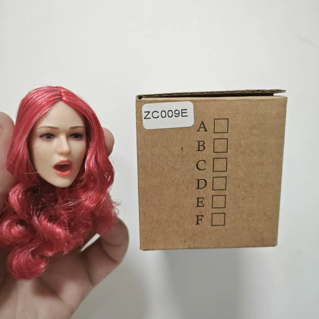 1/6 Jong Meisje Huanhuan Head Sculpt met Beweegbare Ogen Model Fit 12 ''TBL Bleke Vrouwelijke Soldaat Action Figure Body Z6TOYS ZC008