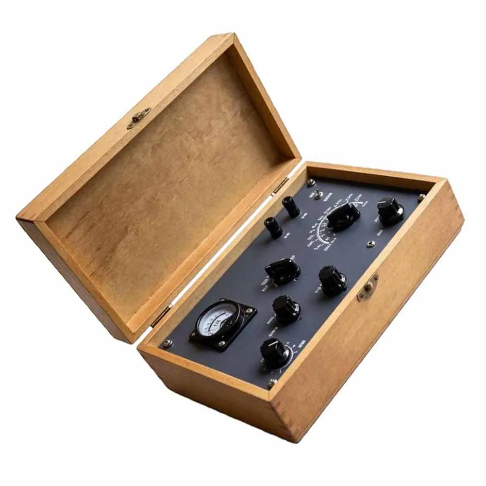 Vintage Gray Panel For Dual Loop For Antenna For Crystal Radio Set For AM SW Shortwave Medium Wave Reception For Retro Desktop